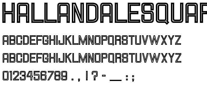 HallandaleSquareInline JL font